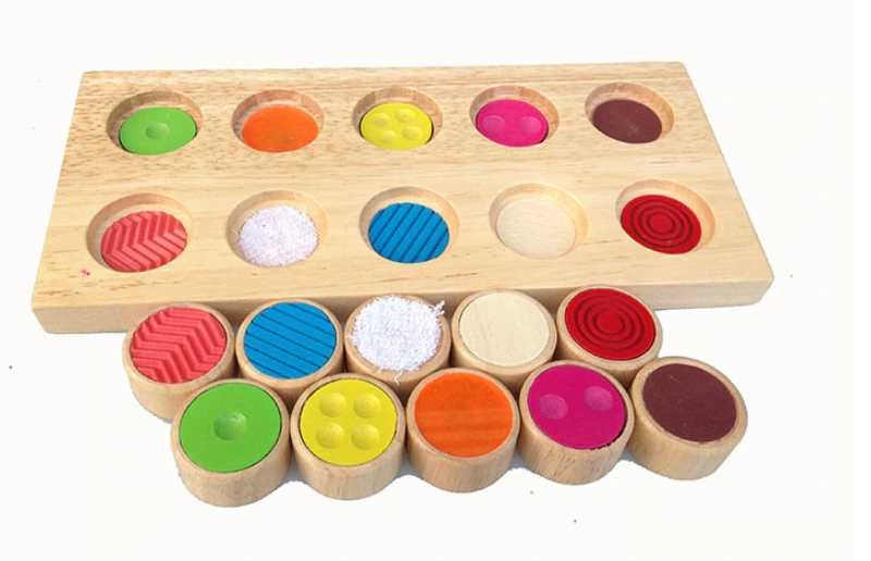 GOKI MEMO Дървен сортер по метод Монтесори за сензорика и око - ръка