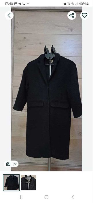 Продам пальто черное,производство  корея,фирменное