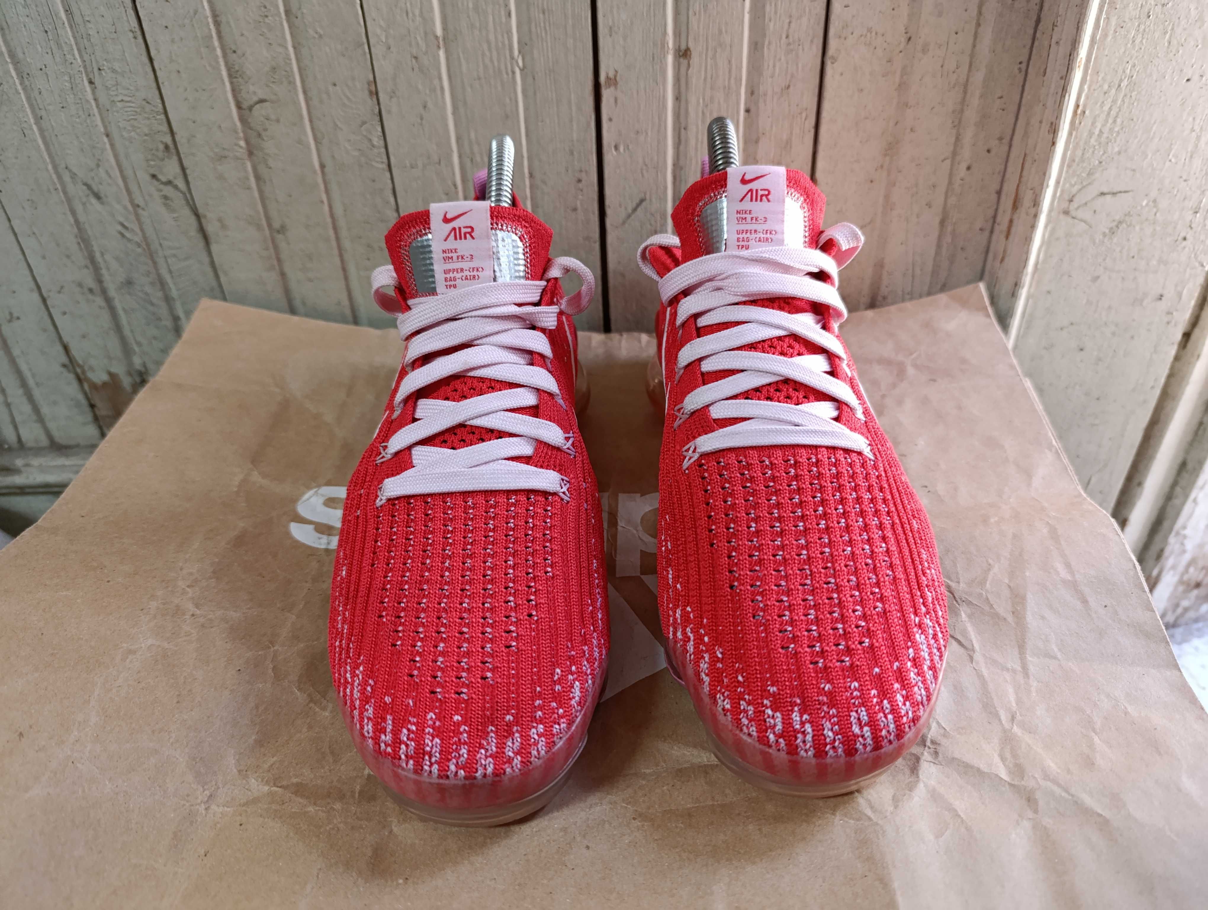 Nike Air VaporMax Flyknit 3 Track Red Magic''оригинални маратонки 38.5