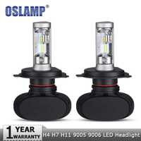 Oslamp Hi lo Car LED Bulbs H7 H4 100W 8000LM 6500K /Лед крушки Х7 Х4