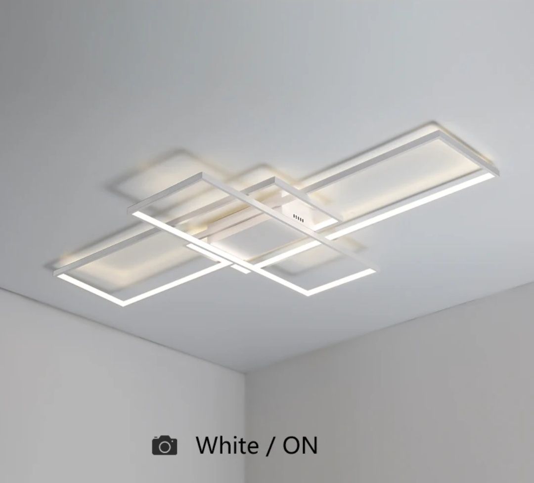Led лампа правоъгълници  златисти
