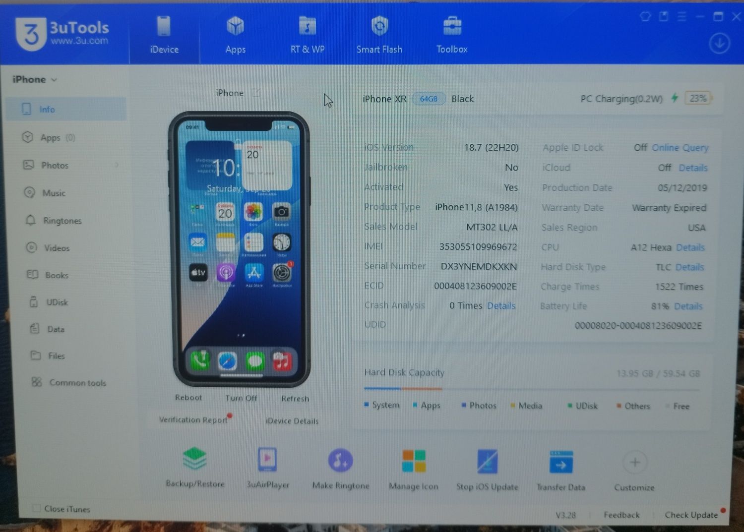 Iphone XR Qora 64gb