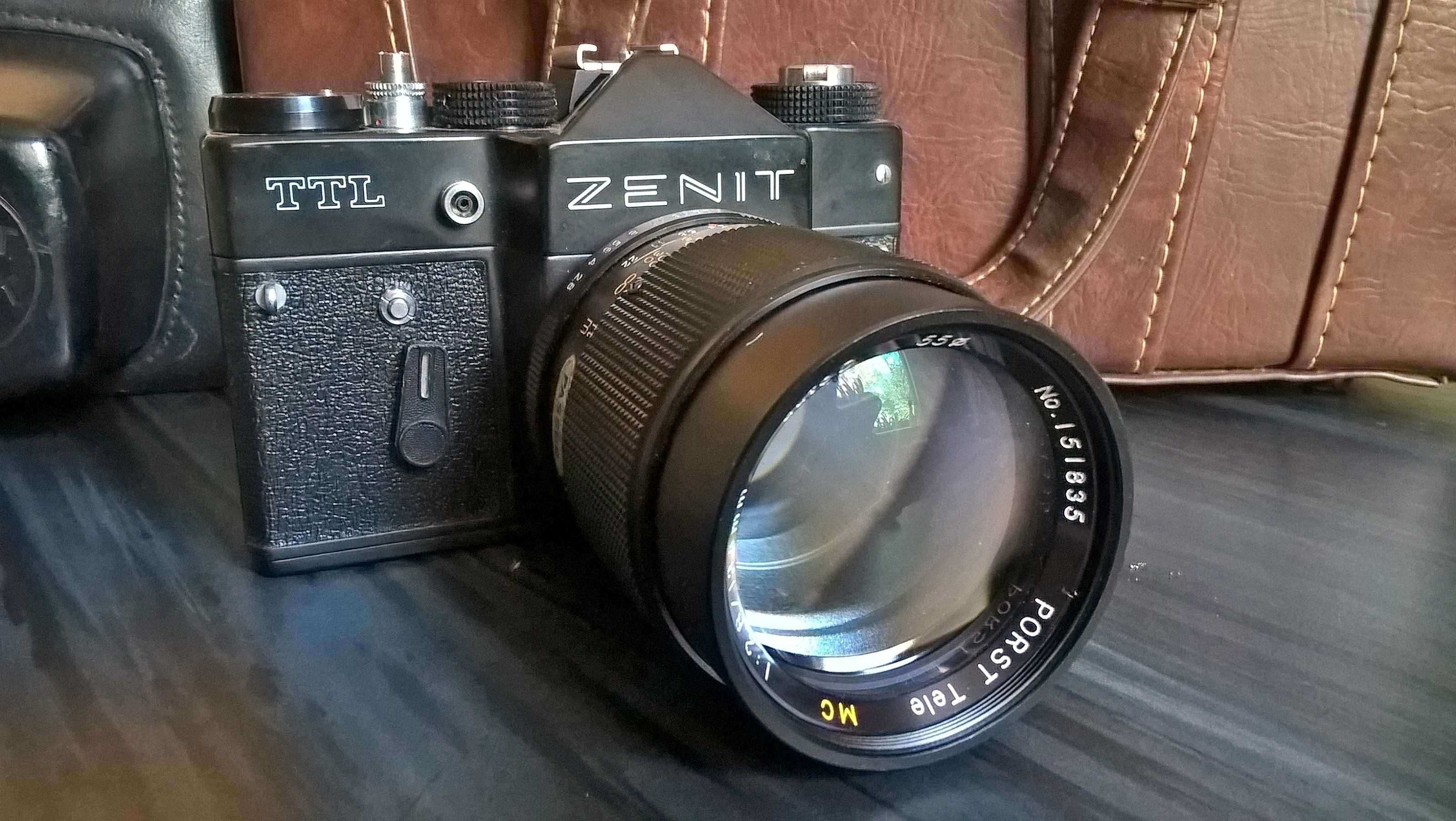 ZENIT TTL 135mm foto film 35mm PORST C-TL super teleobiectiv 75-205mm