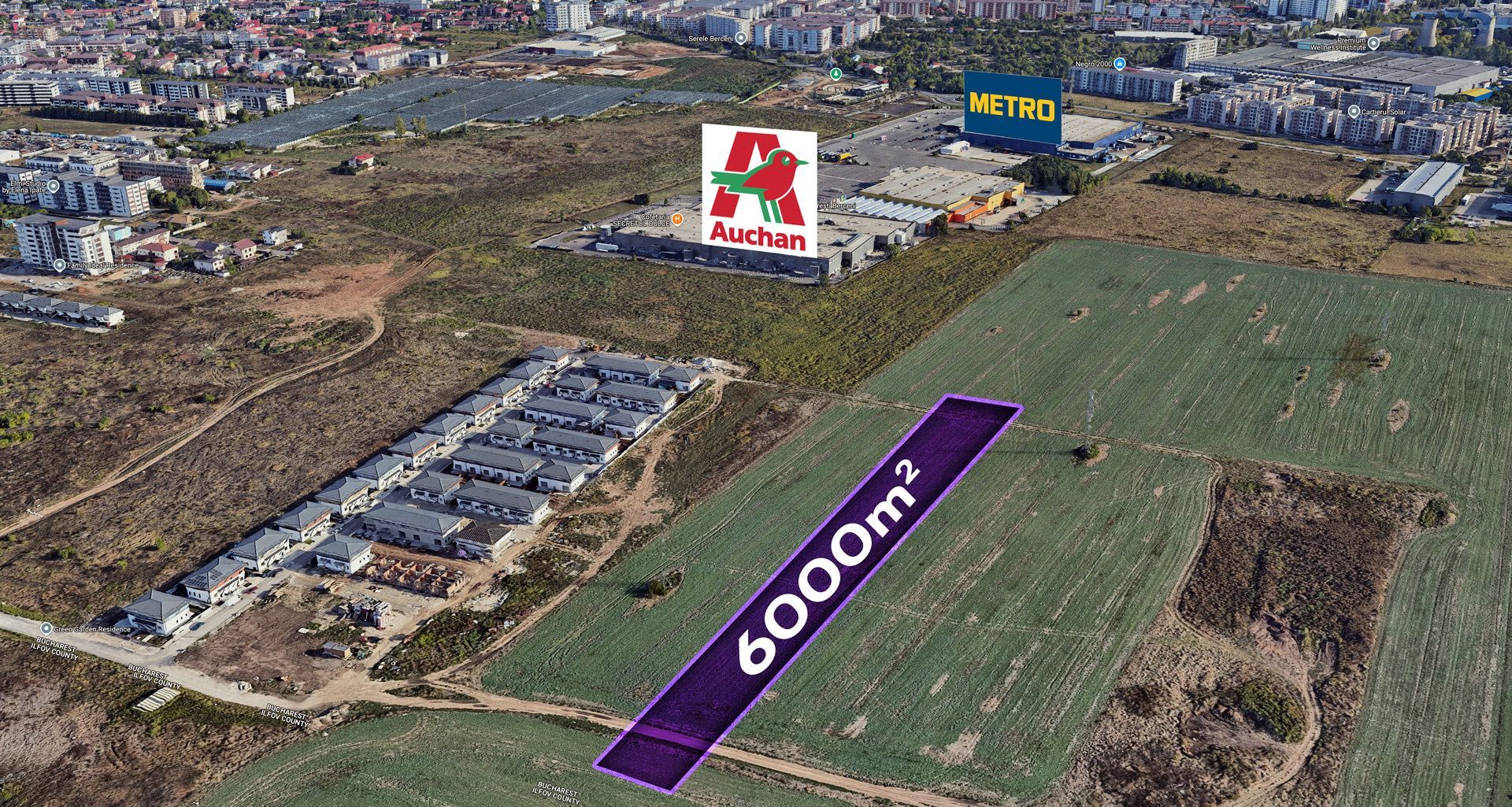 Teren de vânzare 6000 mp, Sector 4 – Intravilan, lângă Auchan & Metro