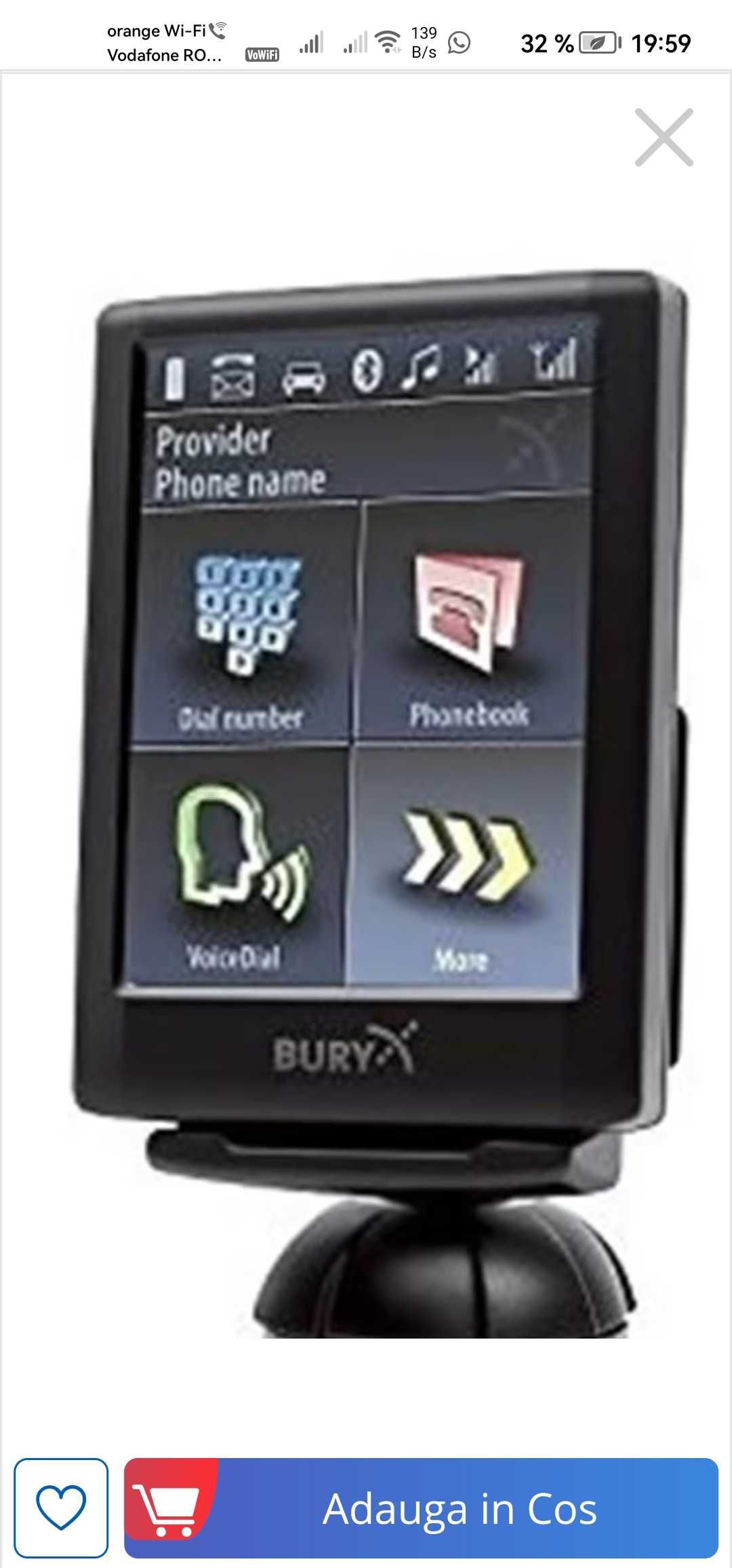 Kit auto, Cc 9056 Bury, Touch Screen