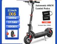 iScooter ix6 ‼️Motor 1000W ‼️45km/h‼️Roti 11" cu suspensii Mari