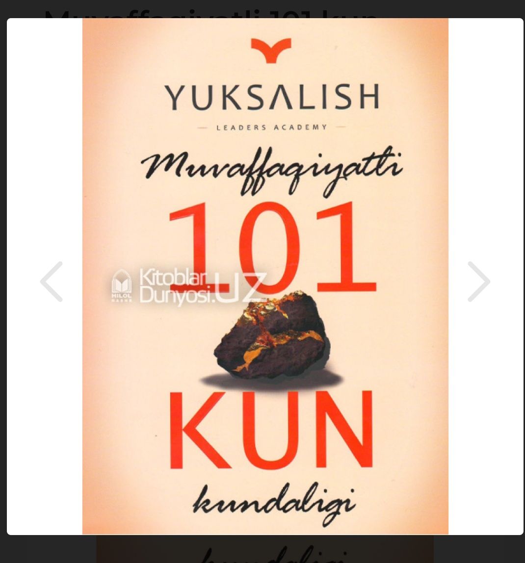 Yuksalish muvaffaqiyatli 101 kun kundaligi