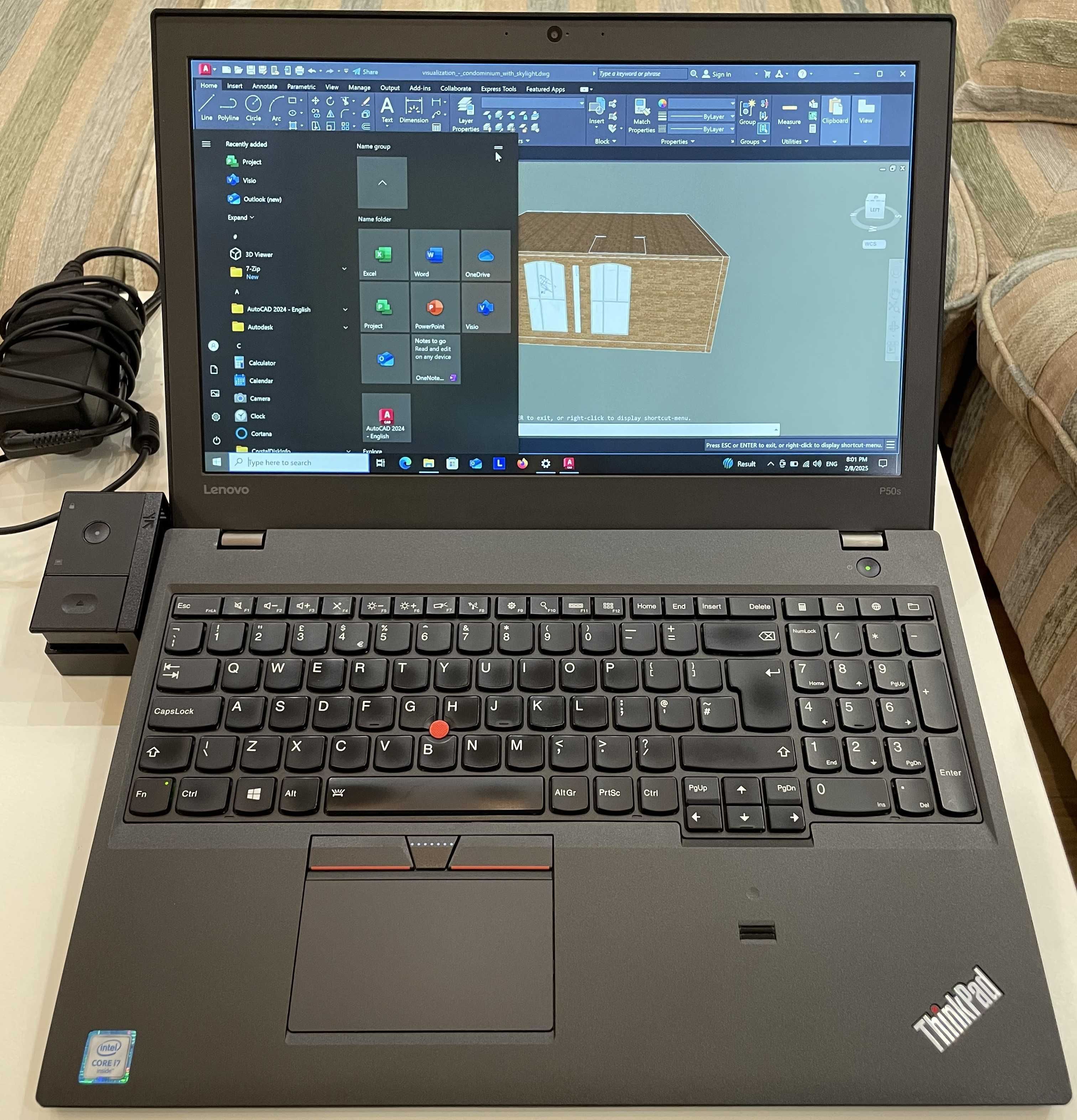 Графична станция Thinkpad P50s 15.4" - i7/16GB/512GB/2K display + док
