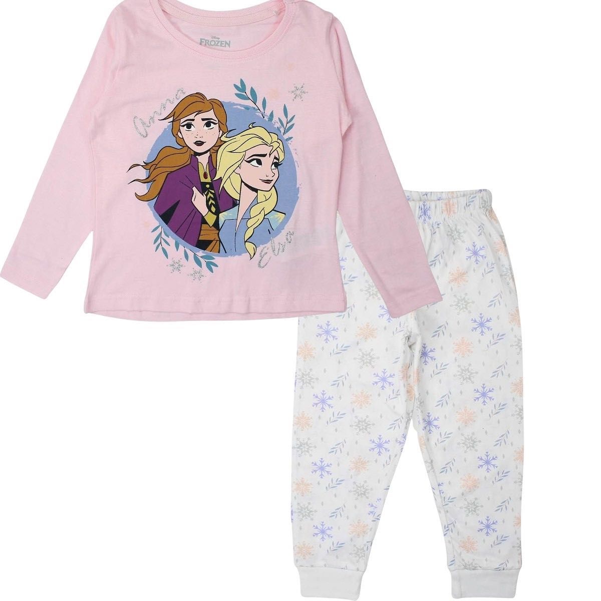 Pijamale Elsa&Ana, Frozen, Disney, Roz Pudrat, haine copii