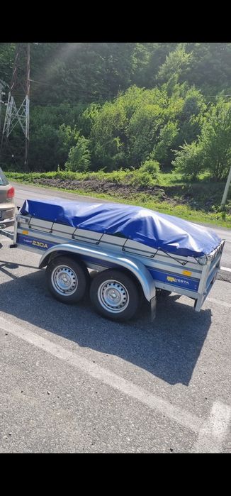 Inchiriez remorca cu axa dubla si prelata,si autoplatforma