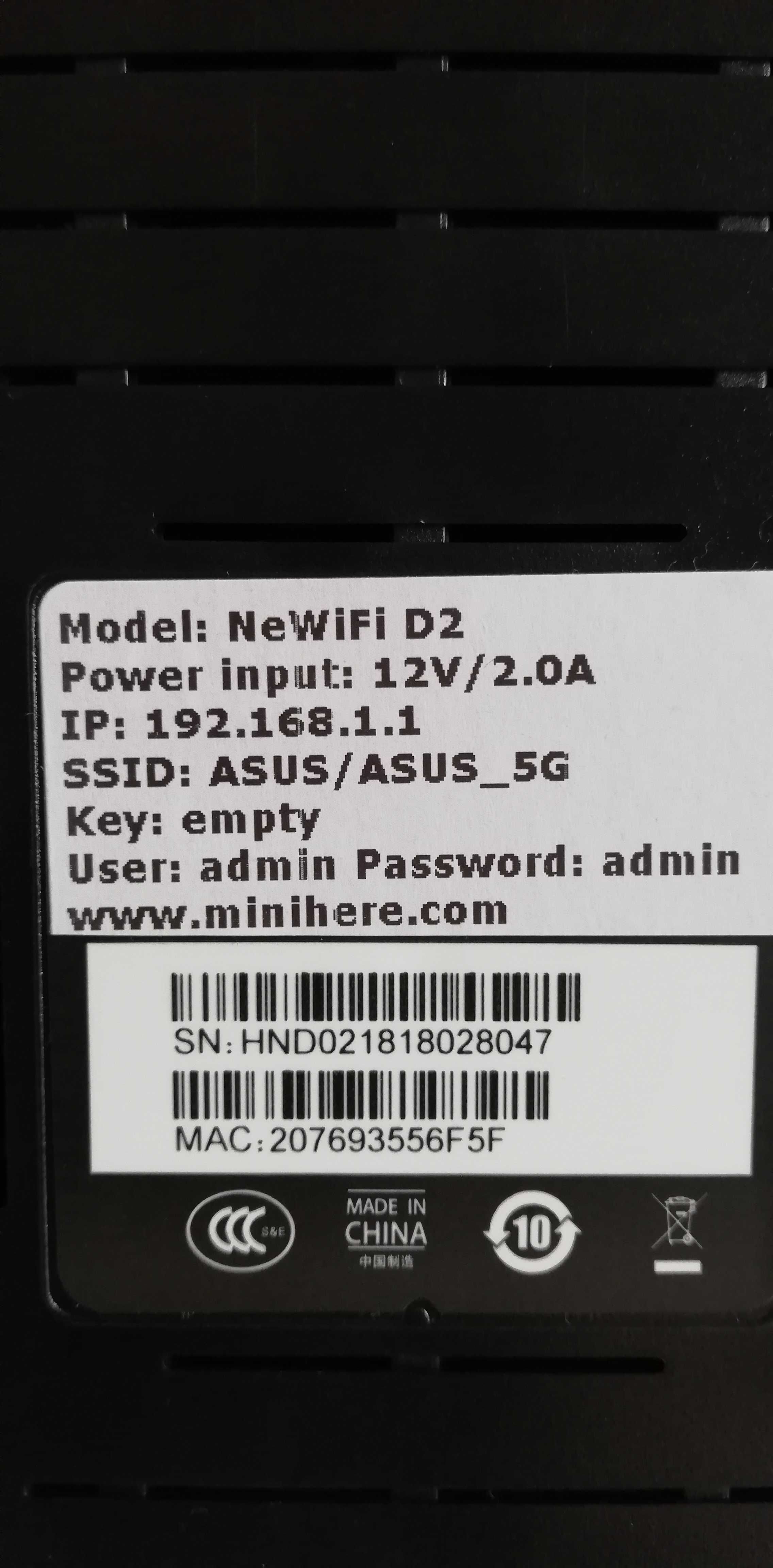 Рутер NeWIFI-D2 1200Mbps (ASUS WRT Firmware)