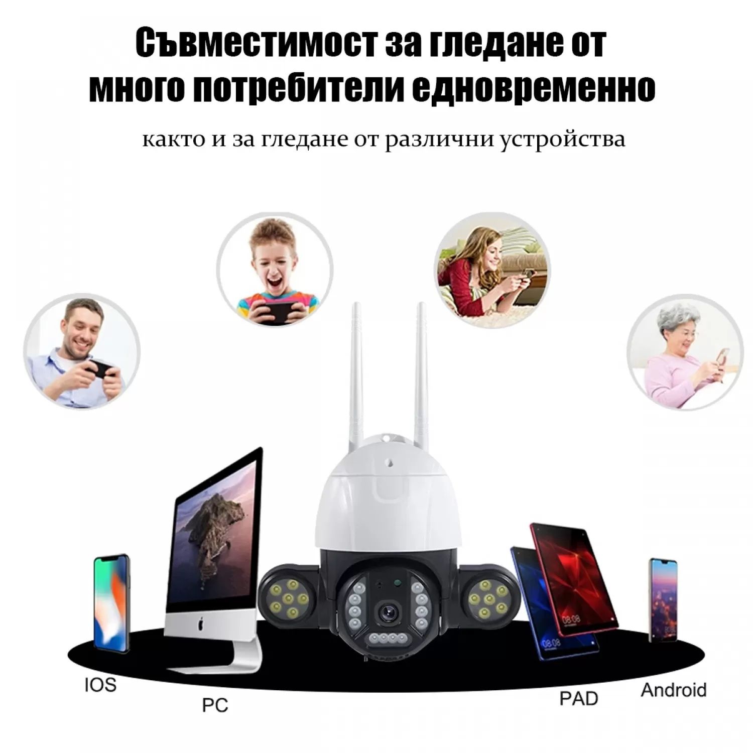 Куполна камера Wi-Fi