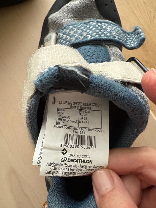 Еспадрили за кетерене Simond KLIMB V2, СИВИ, Декатлон