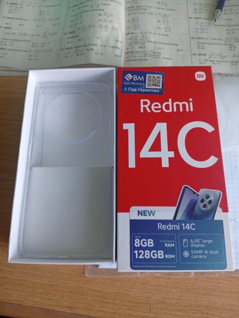 Redmi 14 c kafolati bilan.