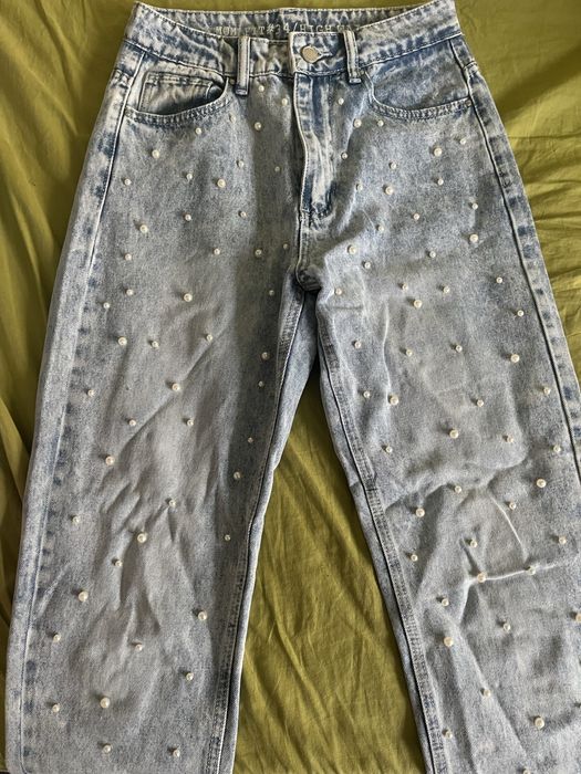 Дънки с перли