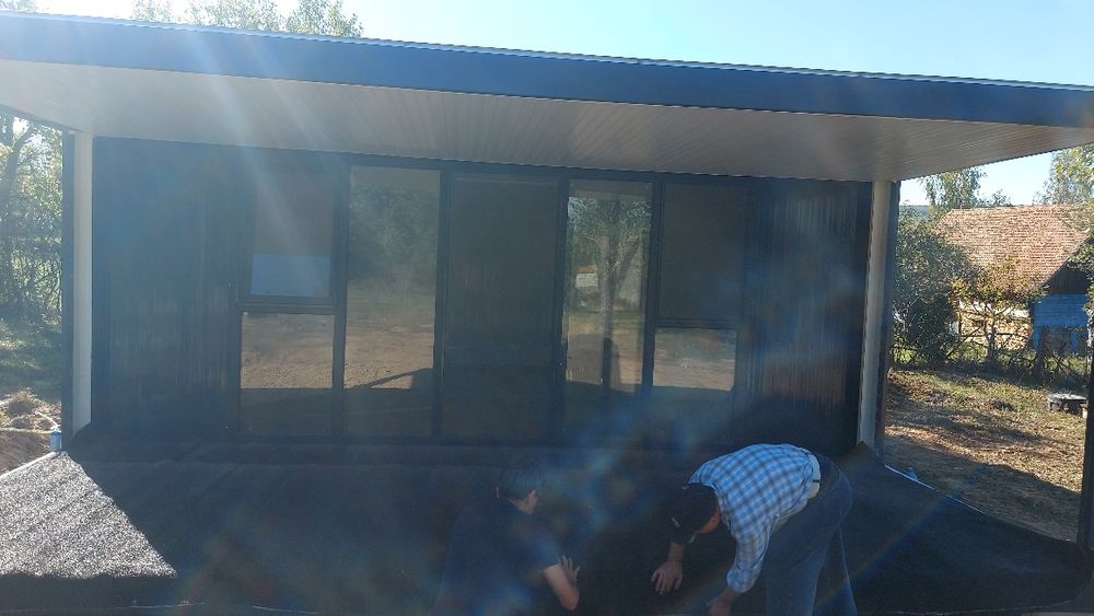 Vand container cu terasa