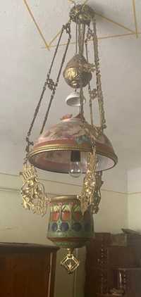 Veioze, Lampă,abajur, din bronz, obiecte vechi, vechituri