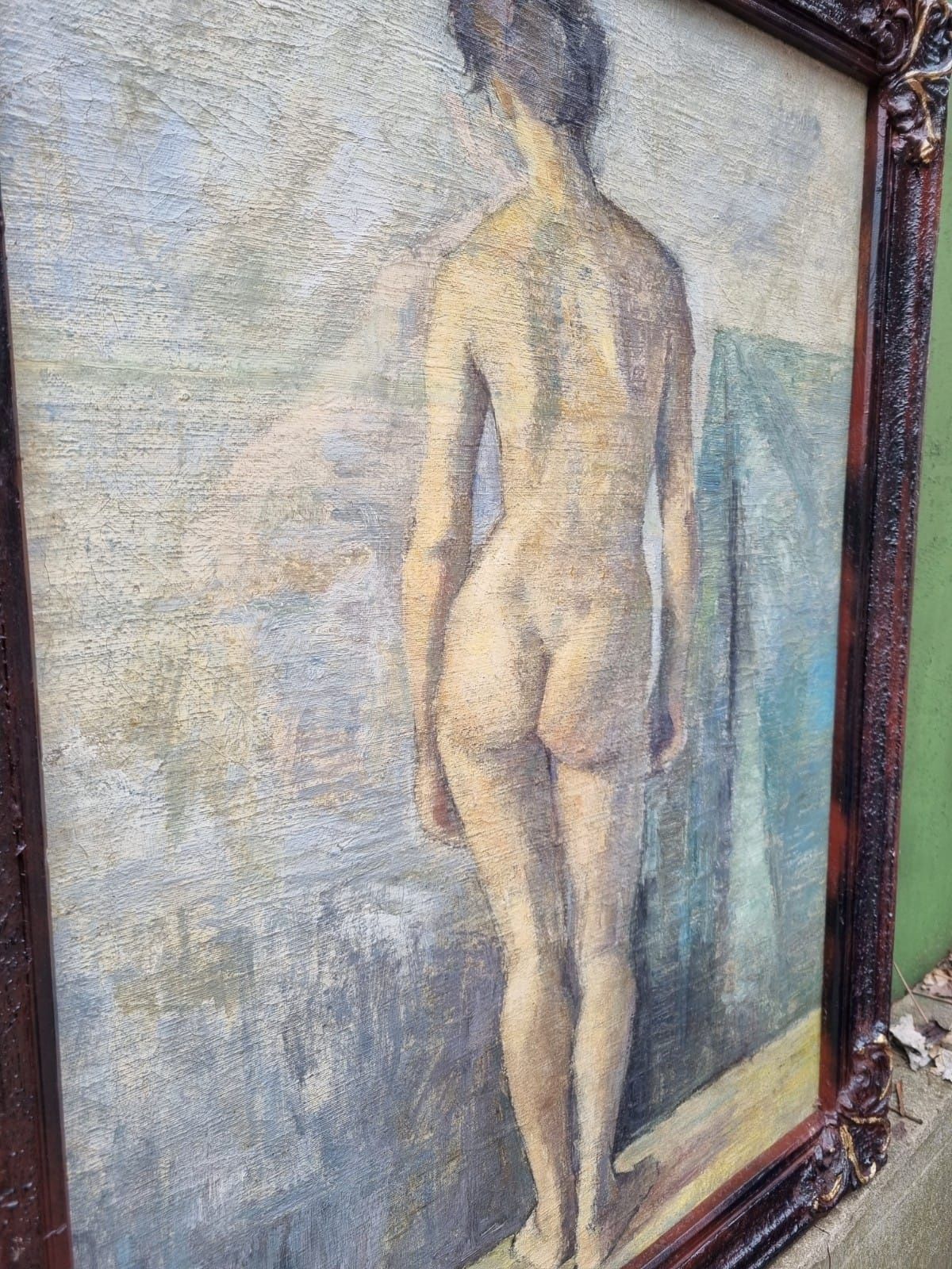 " Tu, femeia perfectă ", tablou de muzeu,  vechi, deosebit,  nud, u/p