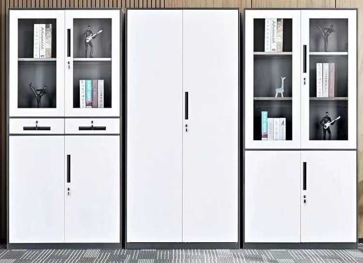 0.8 mm qalin po‘latdan mustahkam kitob shkafi ofis uchun