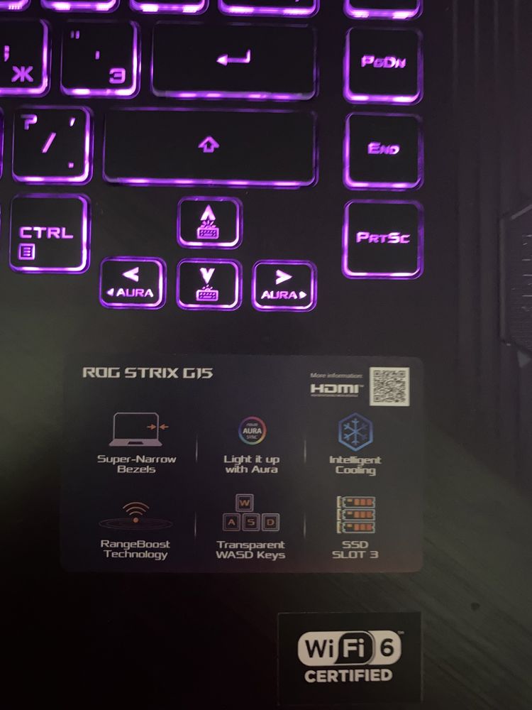 Игровой Ноутбук Asus Rog Strix G512Li + Мышка HyperХ