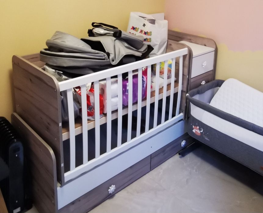 Бебешко легло люлка 3в1