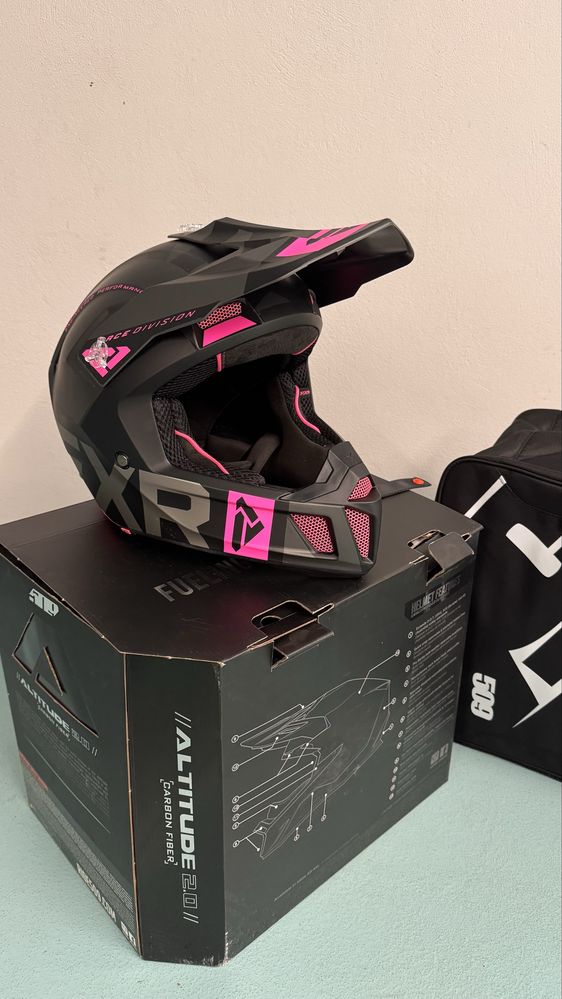 Casca FXR Moto Enduro/Snow Clutch Evo Electric Pink