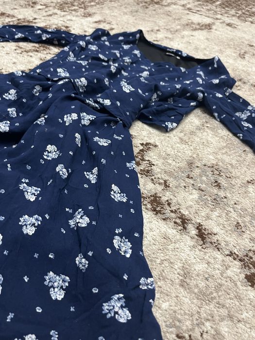 Rochie albastra cu flori,lejera,marimea M