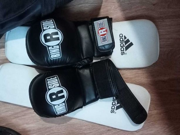 Черепашка перчатка для MMA и щиты для ноги