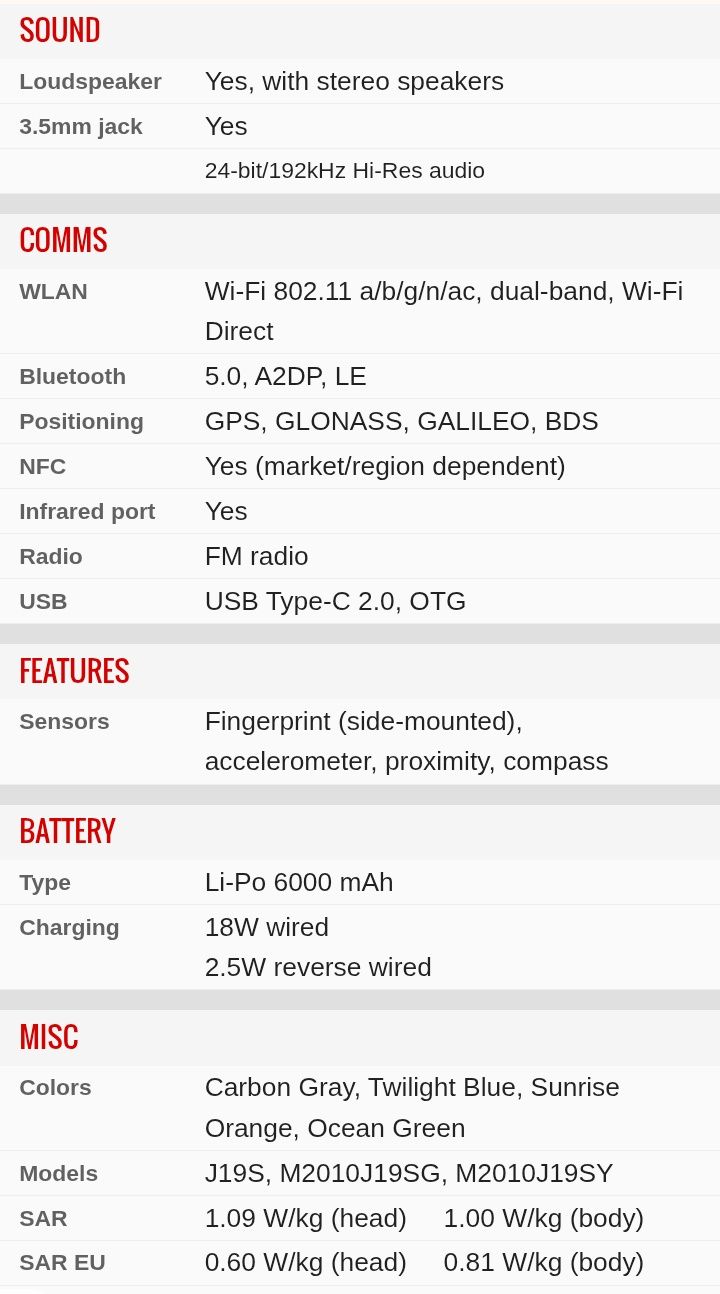 Telefon Xiaomi Redmi 9 T Carbon Gray