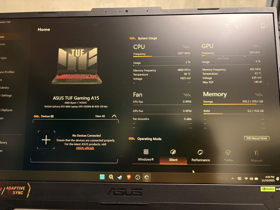 Laptop Asus Tuf A15 rtx 4060 inca in garantie