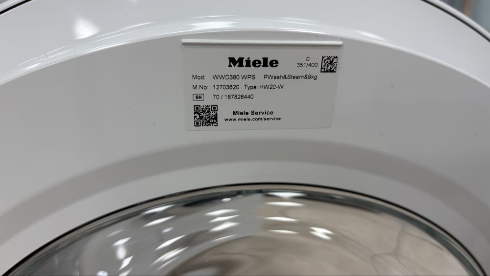 Miele WWD 380 PWash&Steam&9kg пералня с капацитет до 9 кг/24 мес гаран