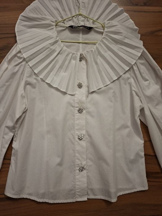 Camasa zara cu nasturi bijuterie marime m