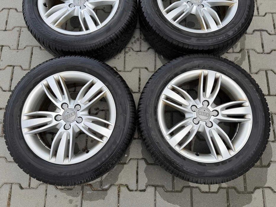 Set jante Audi originale + anvelope DUNLOP 215/60 R17 de iarna