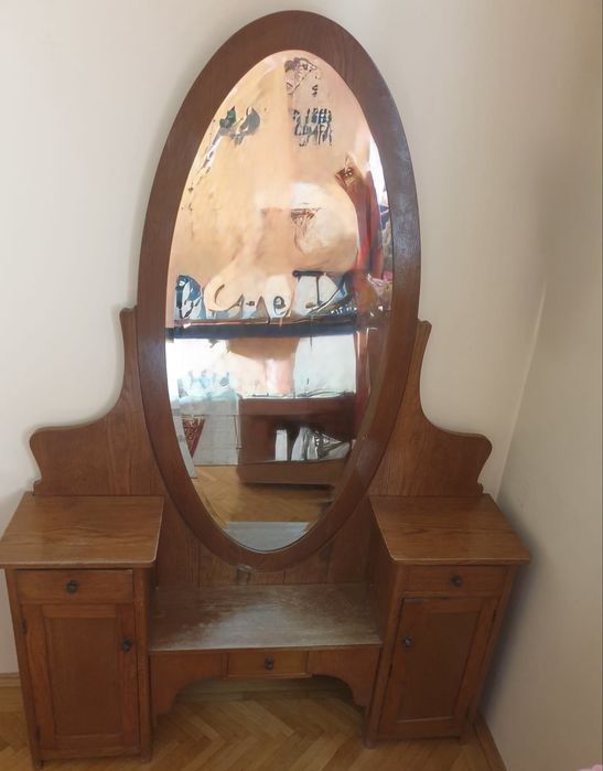 Vând mobilier vintage din lemn masiv de stejar