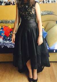 черное платье 36 размера (на рост 150 см), в стиле Уэнздей