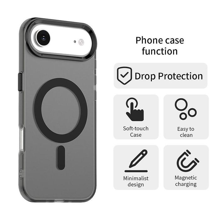 Techsuit candycase magsafe кейс за iphone 17 air – black