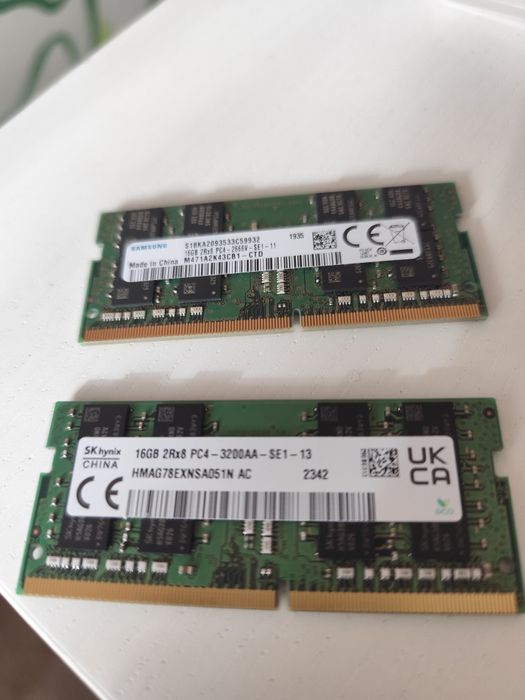 2x 16GB DDR4 памет