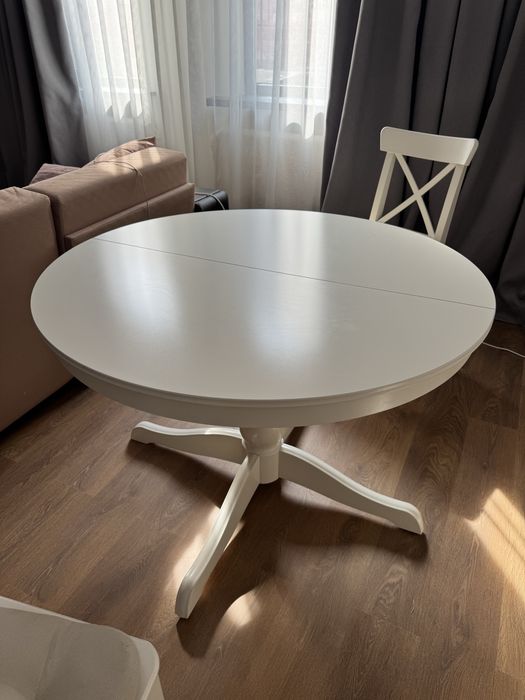 Стол круглый раздвижной - IKEA INGATORP