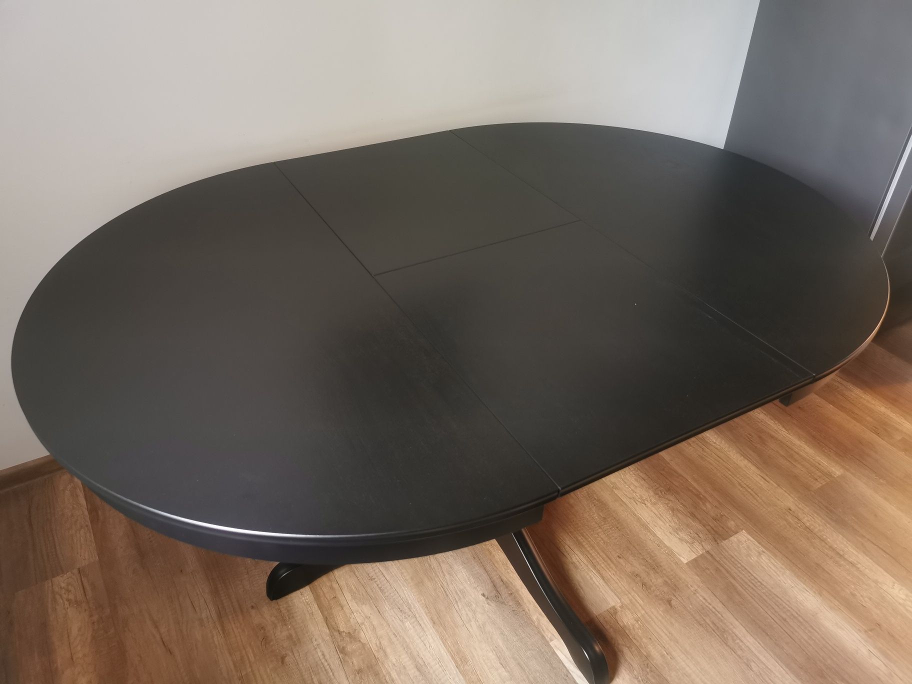 Masa extensibila neagra Ikea ingatorp