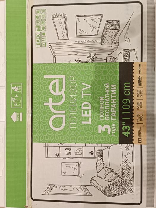 Artel. Артель 43 дуймовый телевизор