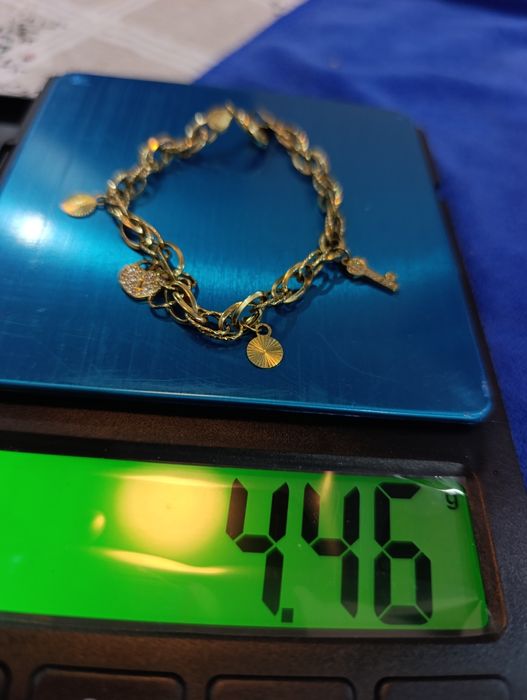Золотое браслет, вес 4,46 Проба 585,р 19 см.