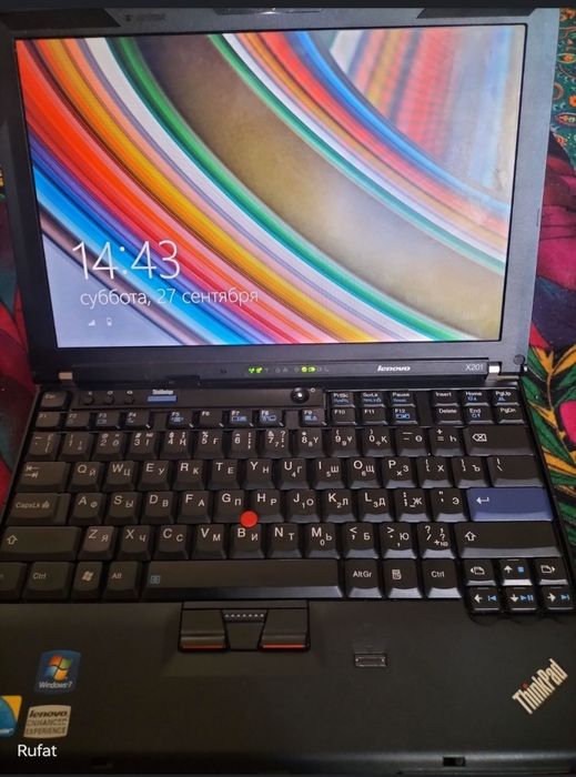 Lenevo x 201 qora rangda