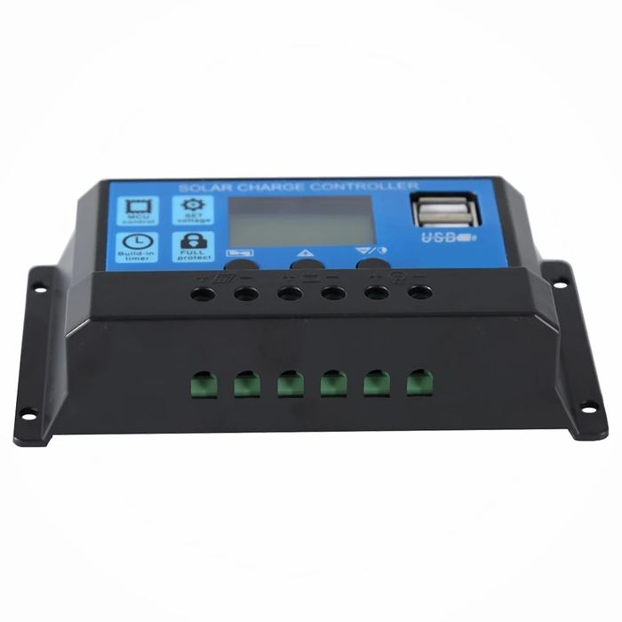 Controler Solar PWM Regulator 12V 24V 10A, 2 X USB SI LCD