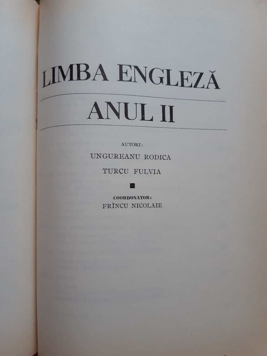 Limba Engleza- curs practic an 1-2