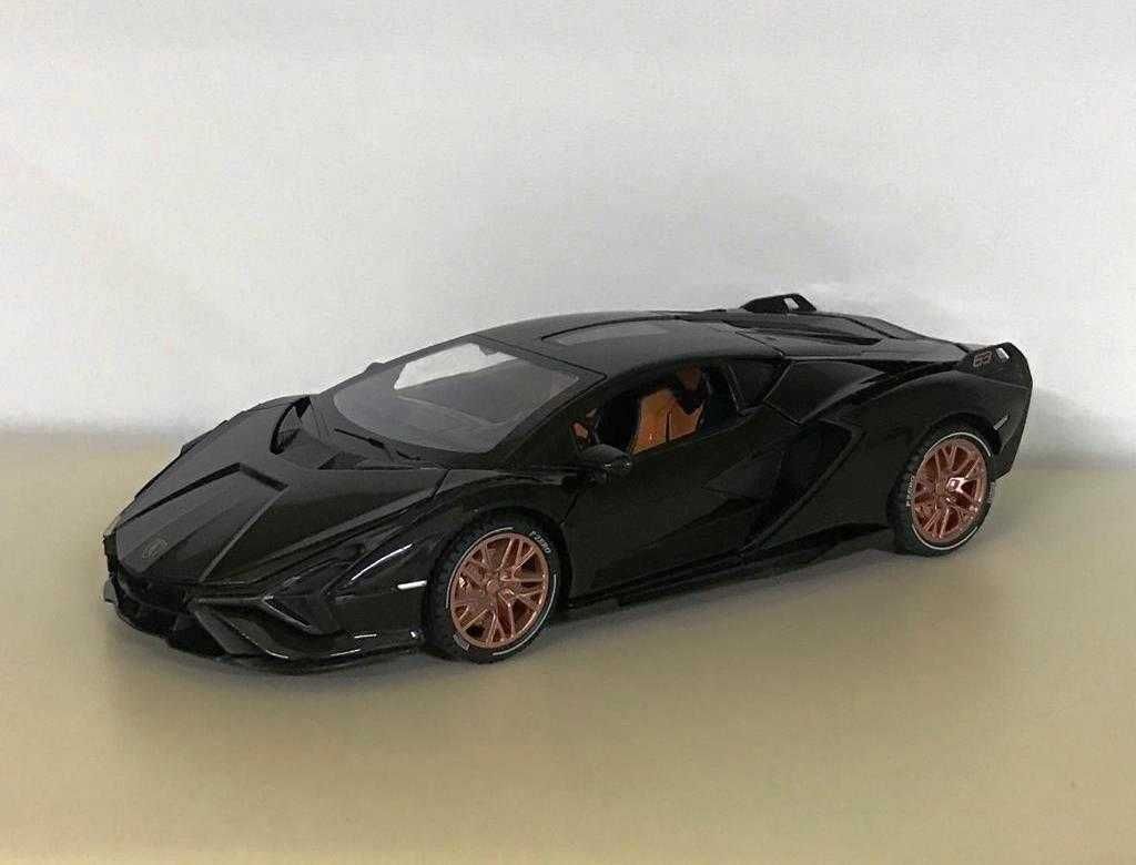 Машинка из серии моделек инерционная Lamborghini Ламборджини черная