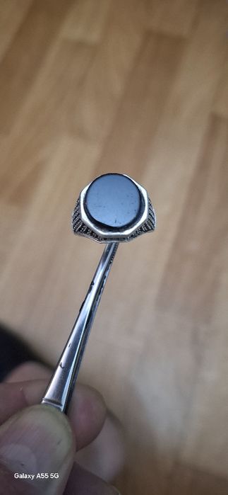 Vând inel argint cu piatra onix