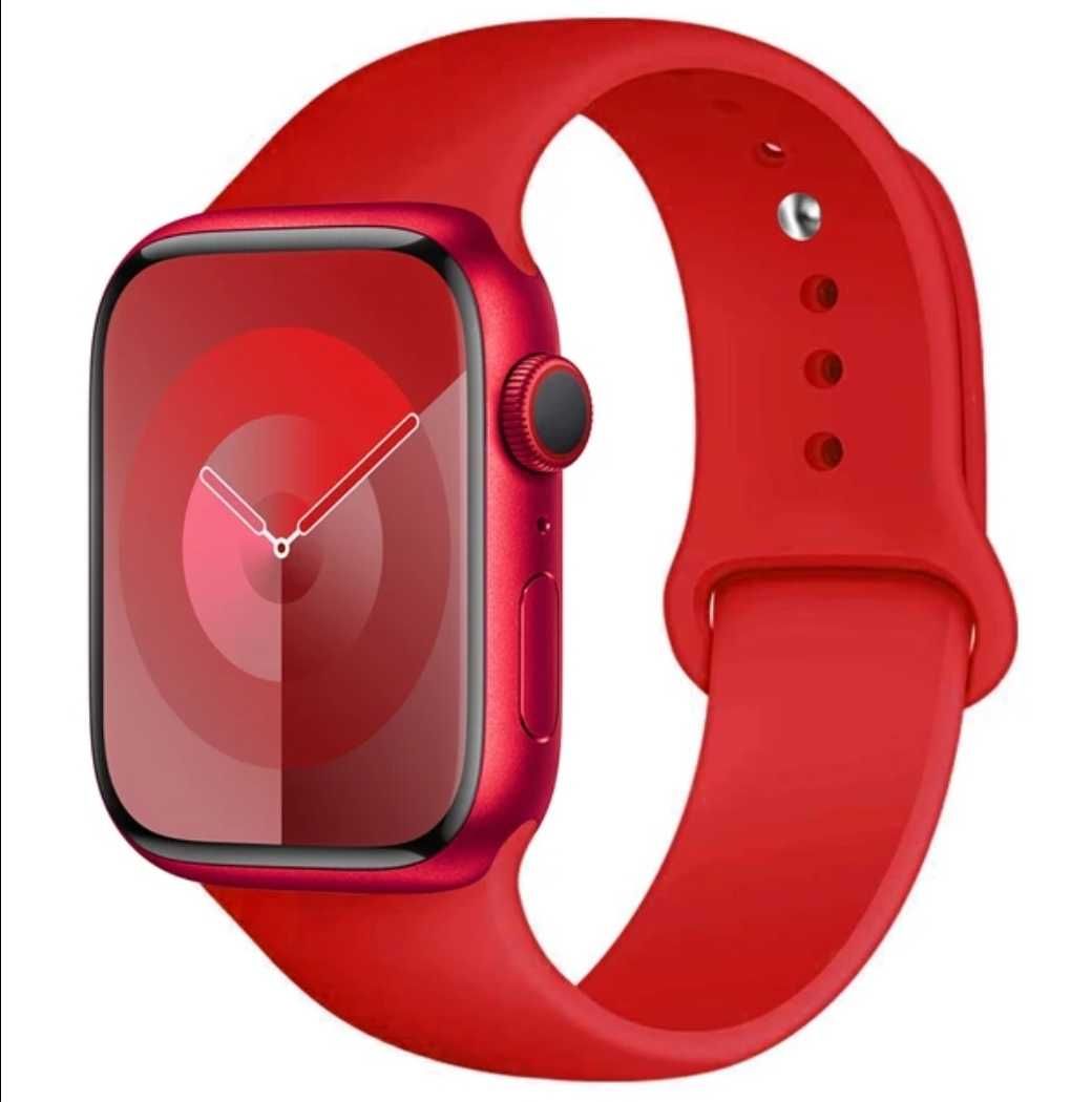Curea silicon Apple Watch. Calitate top, moale&rezistentă. Fire Red.