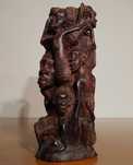 Statueta tribala africana Makonde „Ujamaa”, abanos vechi