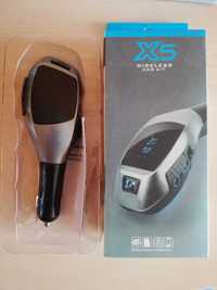 Автомобилен Bluetooth/Блутут FM трансмитер Wireless Car Kit X5