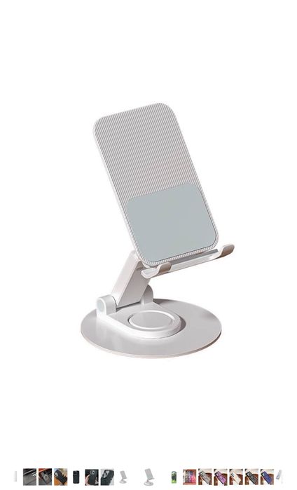 Suport Birou Telefon si Cablu Magsafe Flexibil Culoare Alba